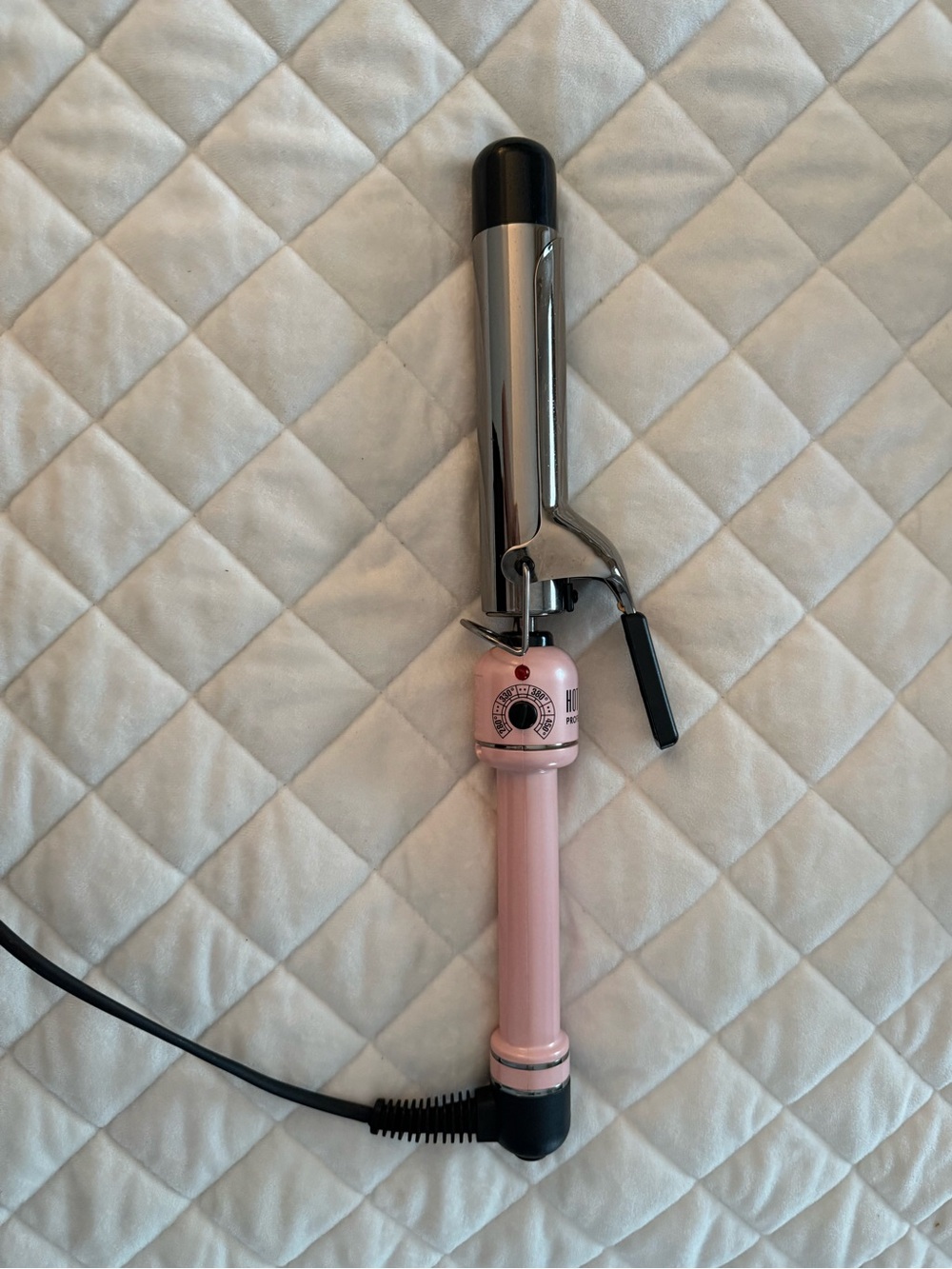 Hot Tools Chrome Curling Iron with Clamp and adjustable heat setting